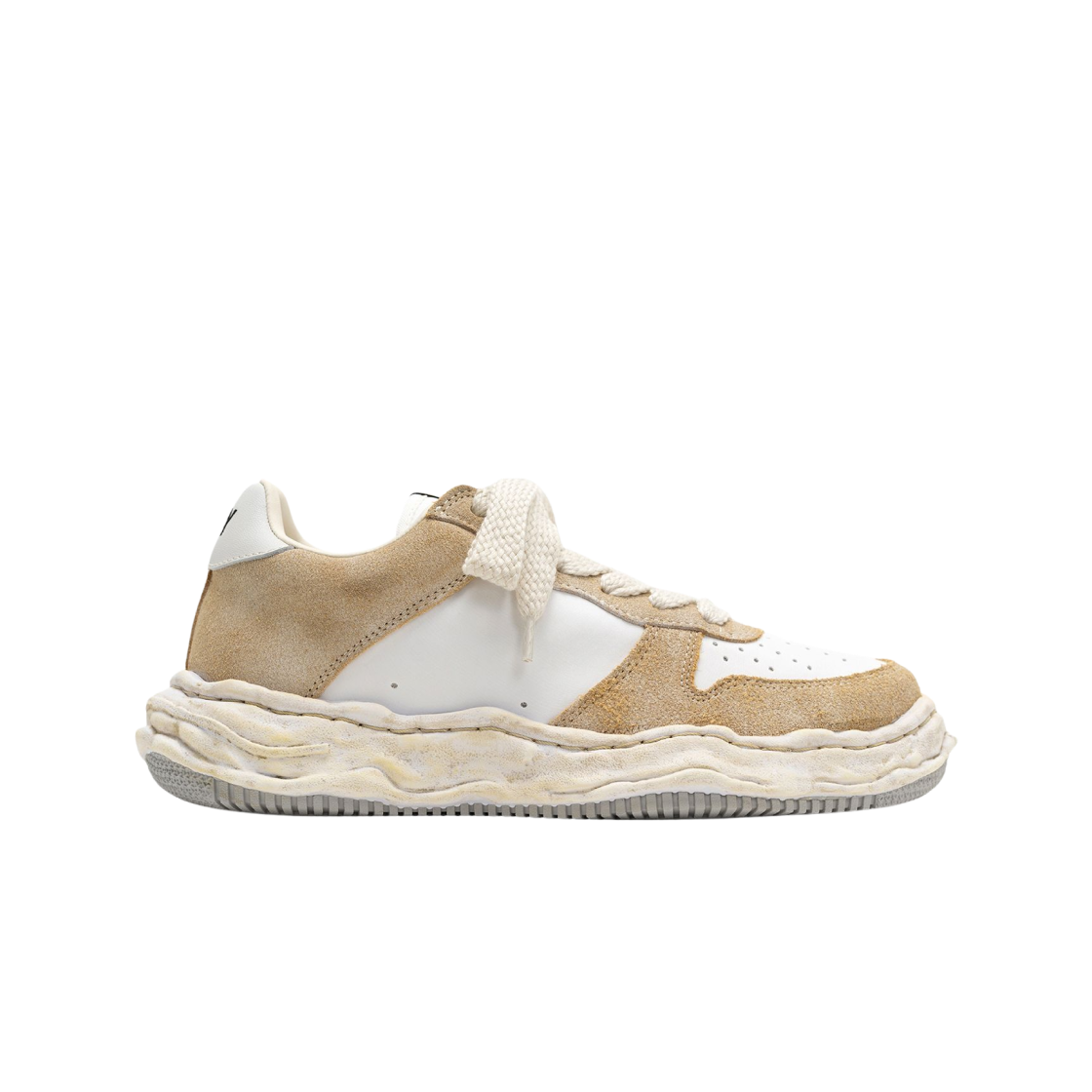 메종 미하라 야스히로 웨인 OG 솔 믹스 머터리얼 로우탑 스니커즈 화이트(Maison Mihara Yasuhiro Wayne OG Sole Mix Material Low-top Sneakers White) - 1