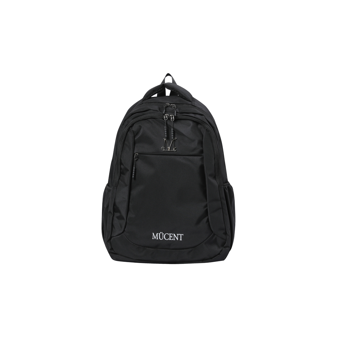P0000BCJ MUCENT Mikey Metal Logo Back Pack Unisex Black
