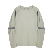 OJOS Mesh Band Puff Sleeve Mint Grey
