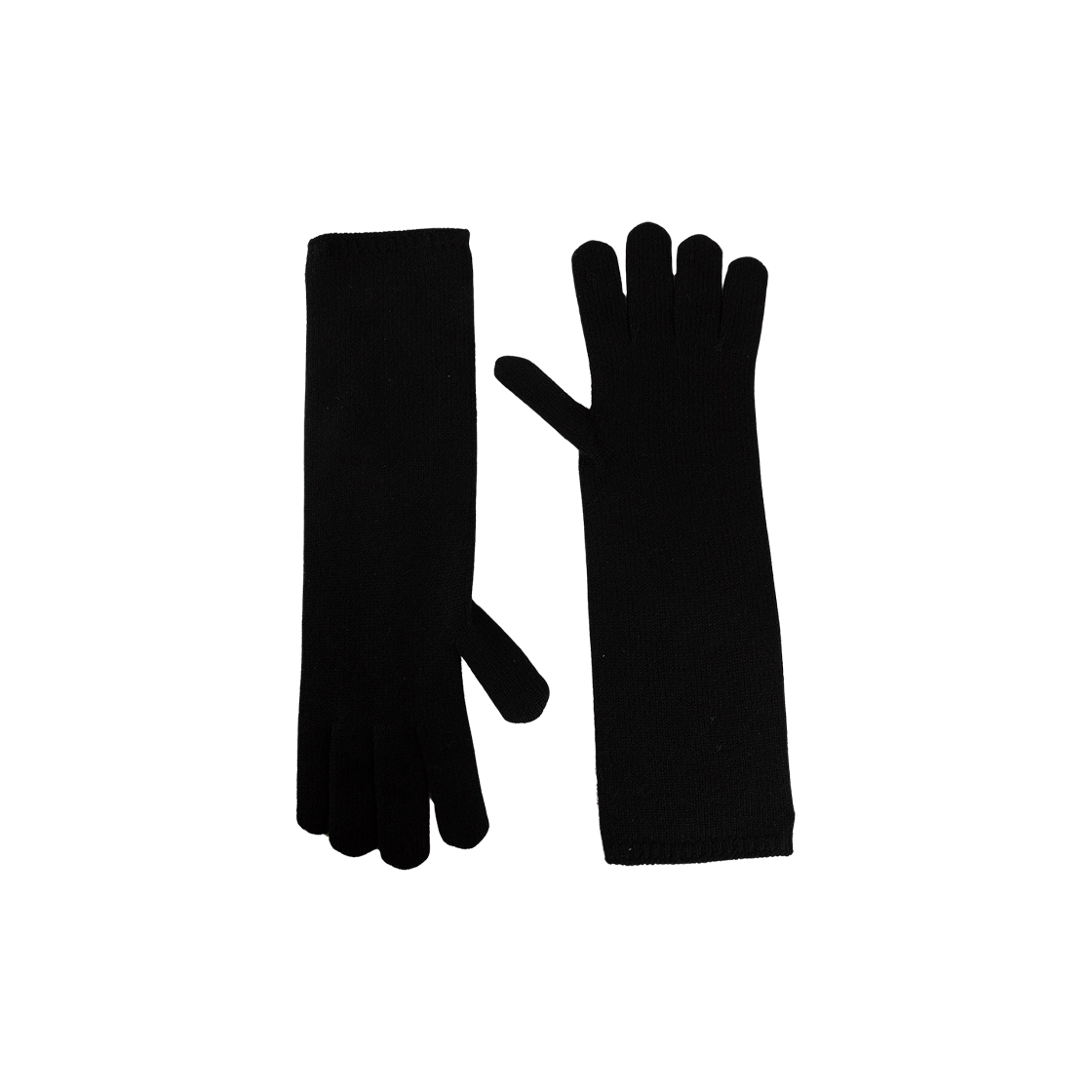 ALAGGIO-012 (W) Max Mara Alaggio Cashmere Gloves Black