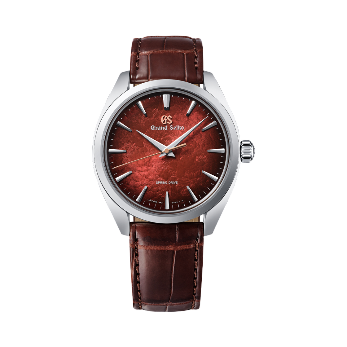 그랜드 세이코 엘레강스 컬렉션 SBGJ251 39.5mm 스테인리스 스틸 크로커다일 레더 스트랩(Grand Seiko Elegance Collection SBGJ251 39.5mm Stainless Steel Crocodile Leather Strap)