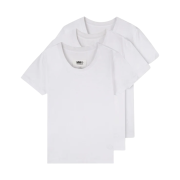 (W) MM6 Maison Margiela MM6 Logo T-Shirt White (3 Pack)