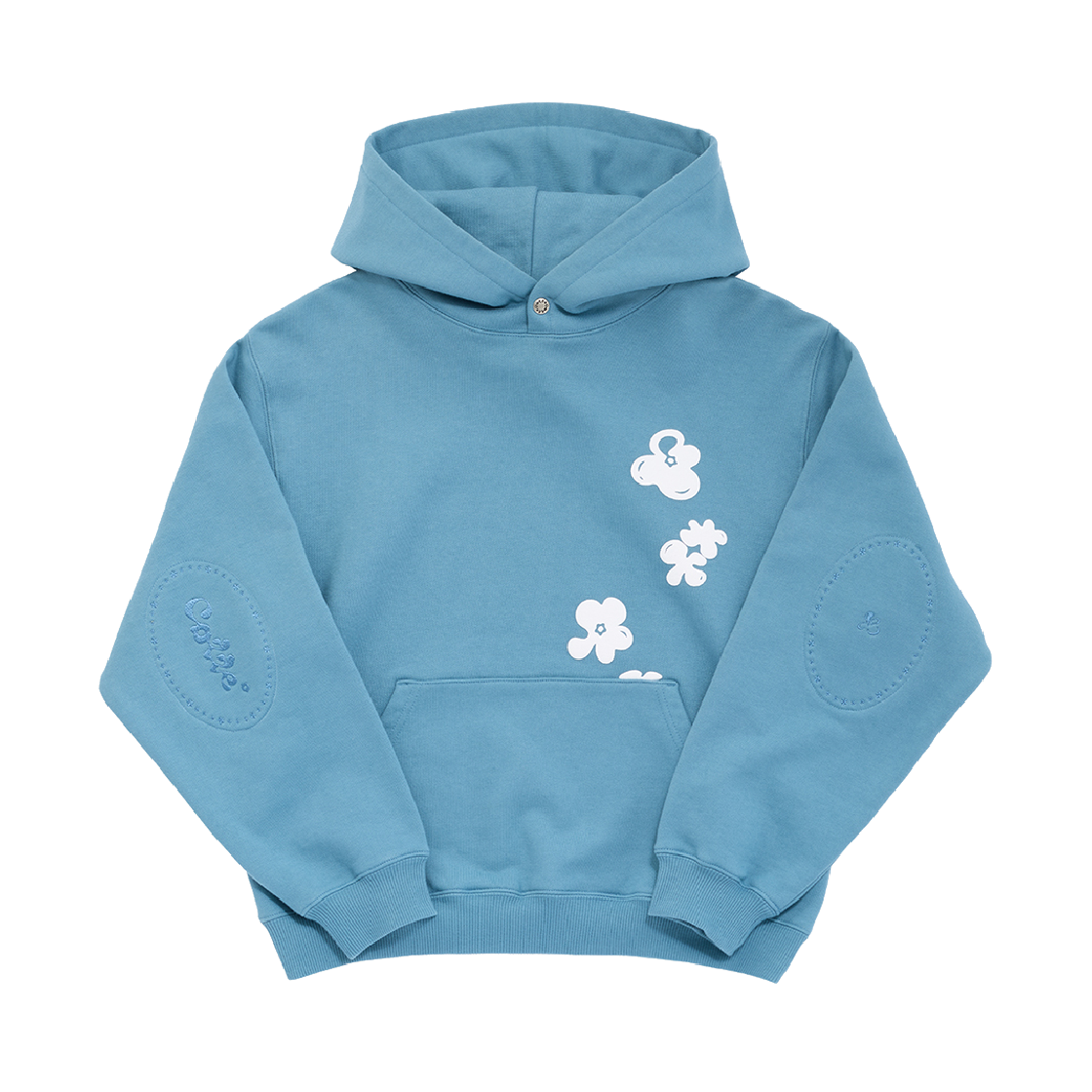 CT-JN01-HD02(BL) COTTE Falling Flower Hoodie Blue