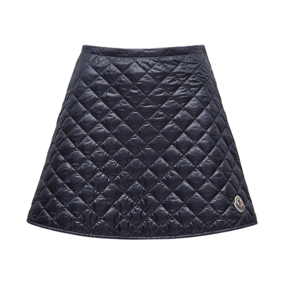 (W) 몽클레르 퀼팅 미니 스커트 네이비 - 25FW((W) Moncler Quilted Mini Skirt Navy - 25FW)