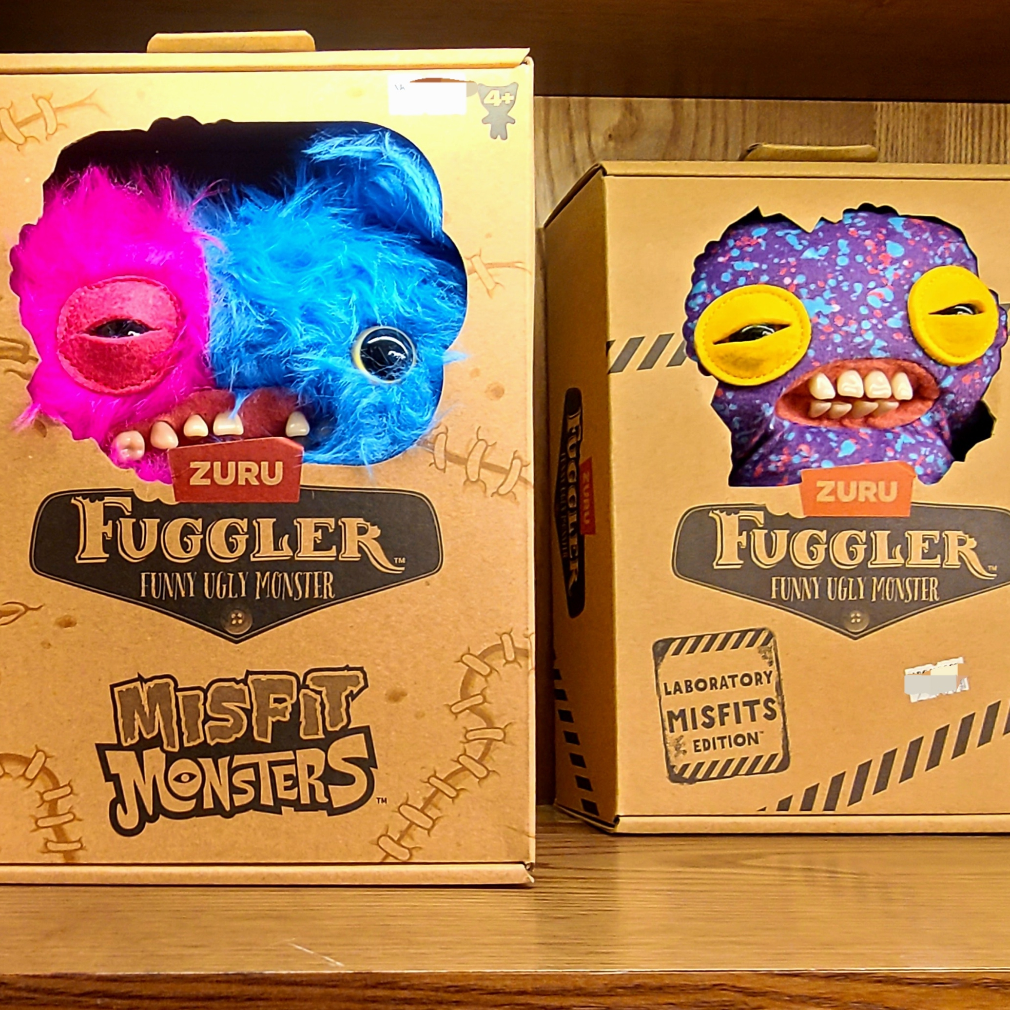 Fuggler Mr. Button and Screech Pink Blue, Fuggler Misfits Squidge Purple 착용 스타일 - 1