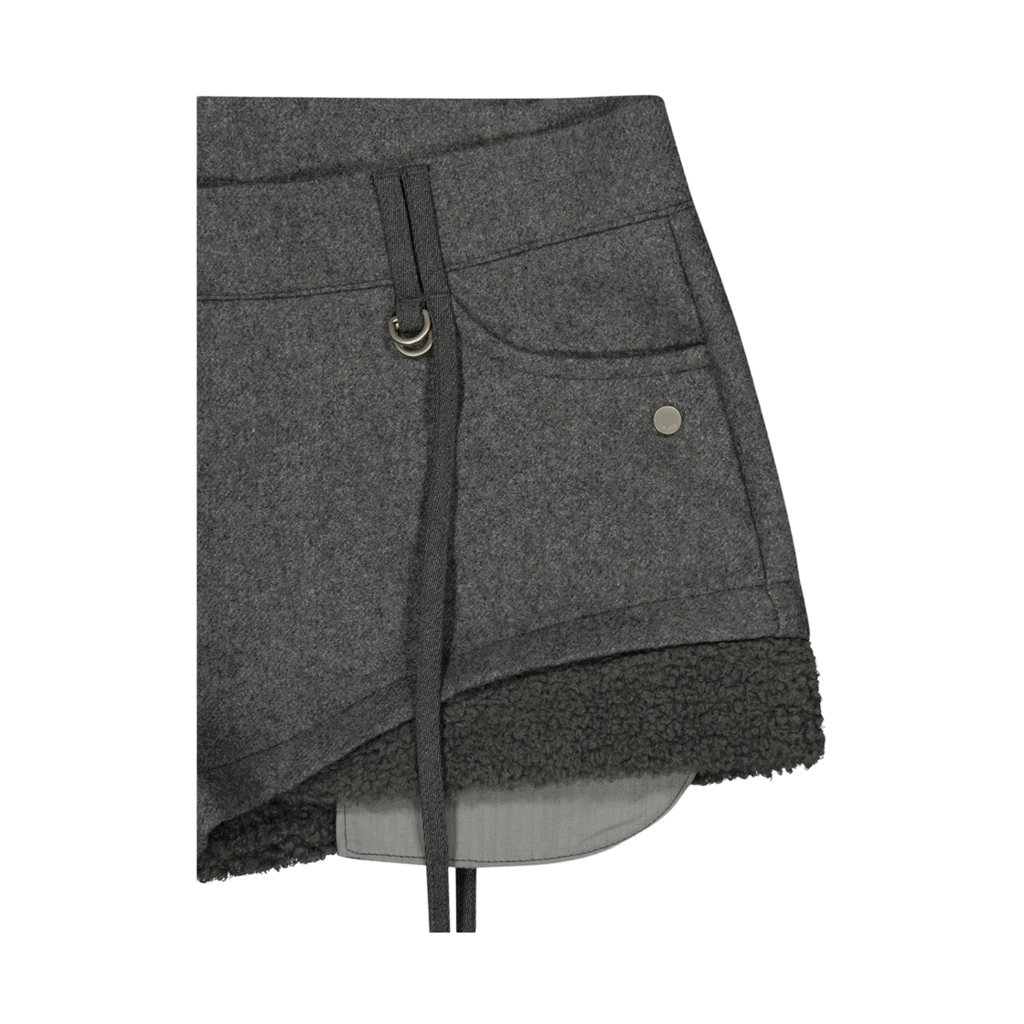 오호스 마이크로 울 쇼츠 그레이(OJOS Micro Wool Shorts Grey) - 5