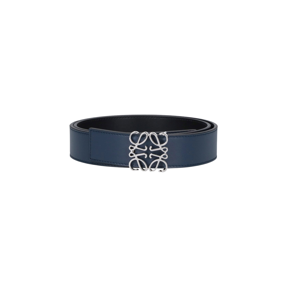 로에베 스무스 카프스킨 리버시블 아나그램 벨트 네이비 블랙(Loewe Reversible Anagram Belt in Smooth Calfskin Navy Black)
