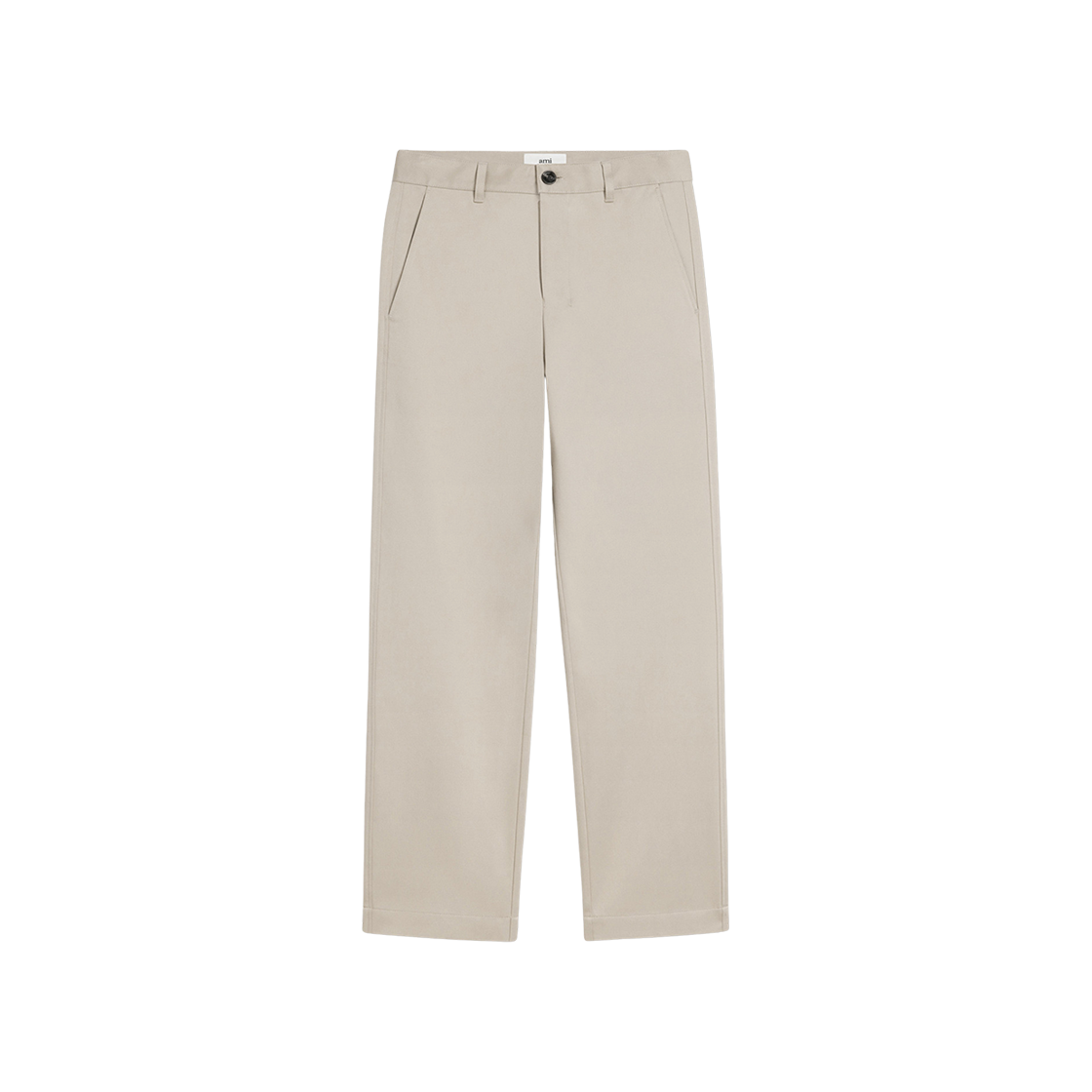 HTR005-CO0009-271 AMI Straight Fit Chino Pants Beige