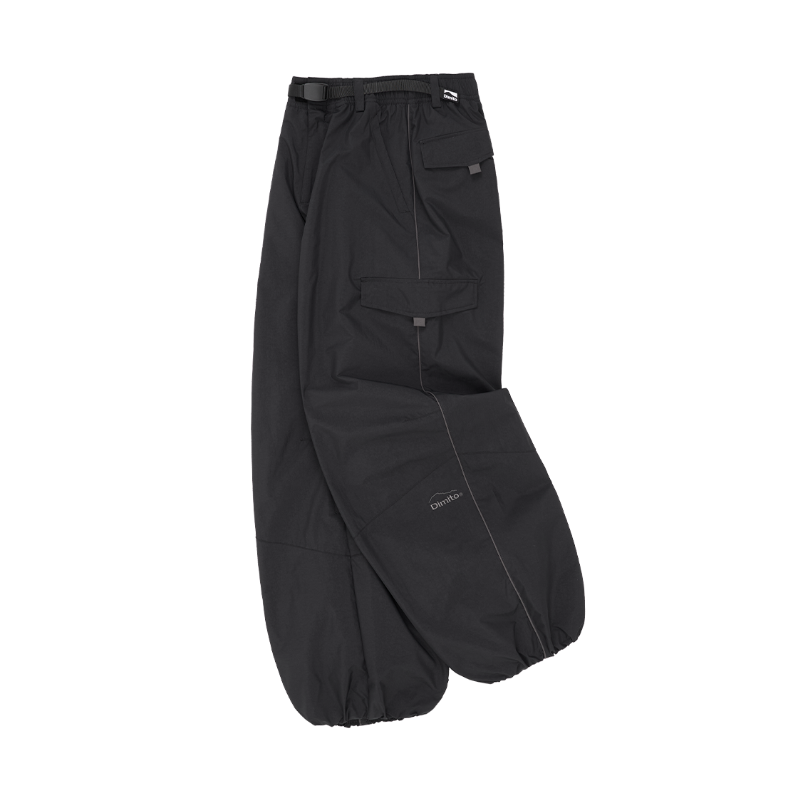 디미토 25 에어 포스 밴디드 팬츠 와이드 핏 레벨 1 미드 블랙(Dimito 25 Air Force Banded Pants Wide Fit Lv.1 Mid Black) - 2