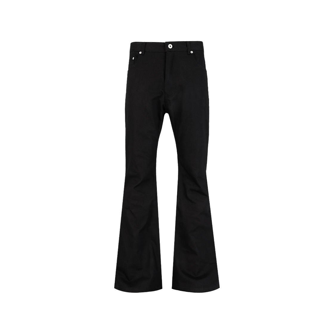 리파이너 왁스 코티드 플레어 진 블랙(REPINER Wax Coated Flare Jeans Black)