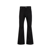 REPINER Wax Coated Flare Jeans Black