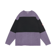 Cav Empt Overdye Stripe Long Sleeve Purple - 25FW