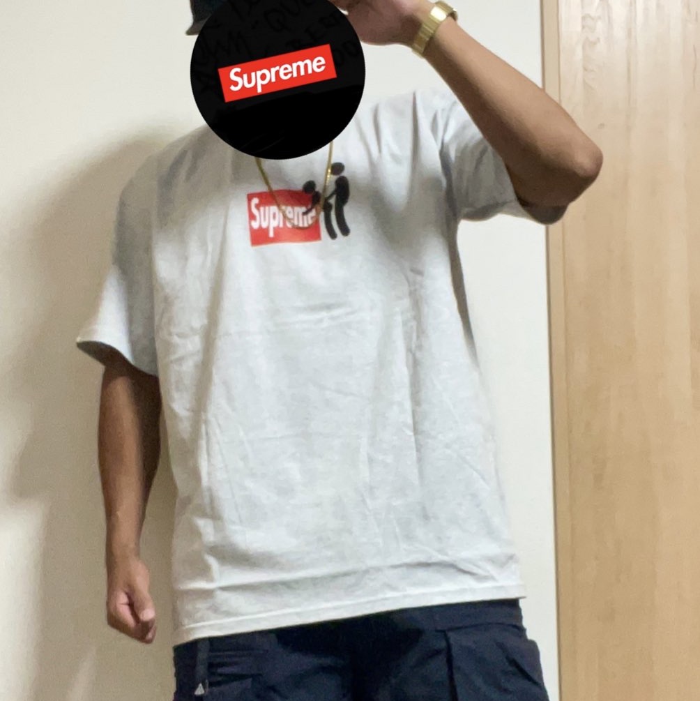 Supreme Stick T-Shirt White - 25FW 착용 스타일 - 2