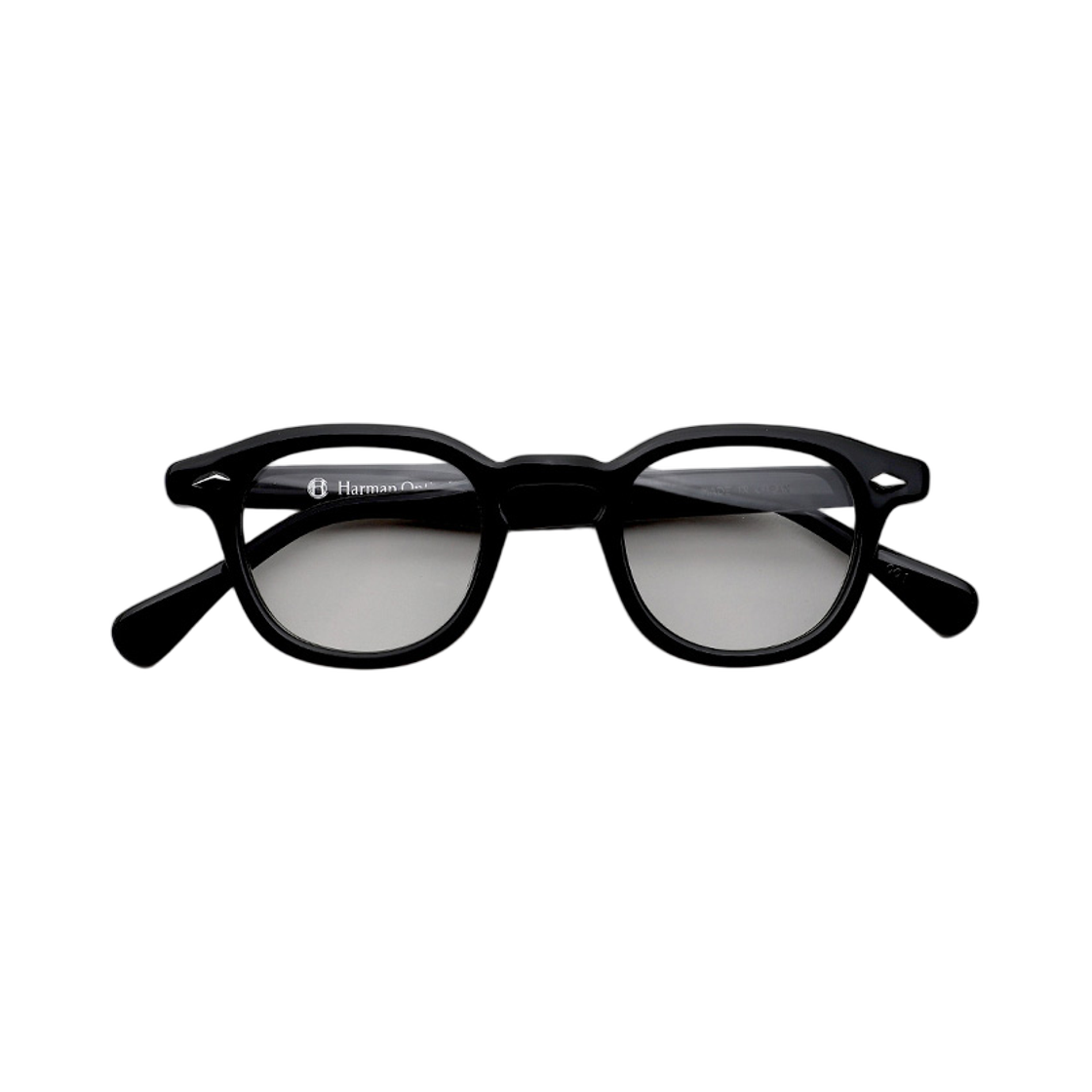 하만 옵티컬 월리스 셀룰로이드 블랙 그레이 틴트(Harman Optical Wallis Celluloid Black Grey Tint Lenses)