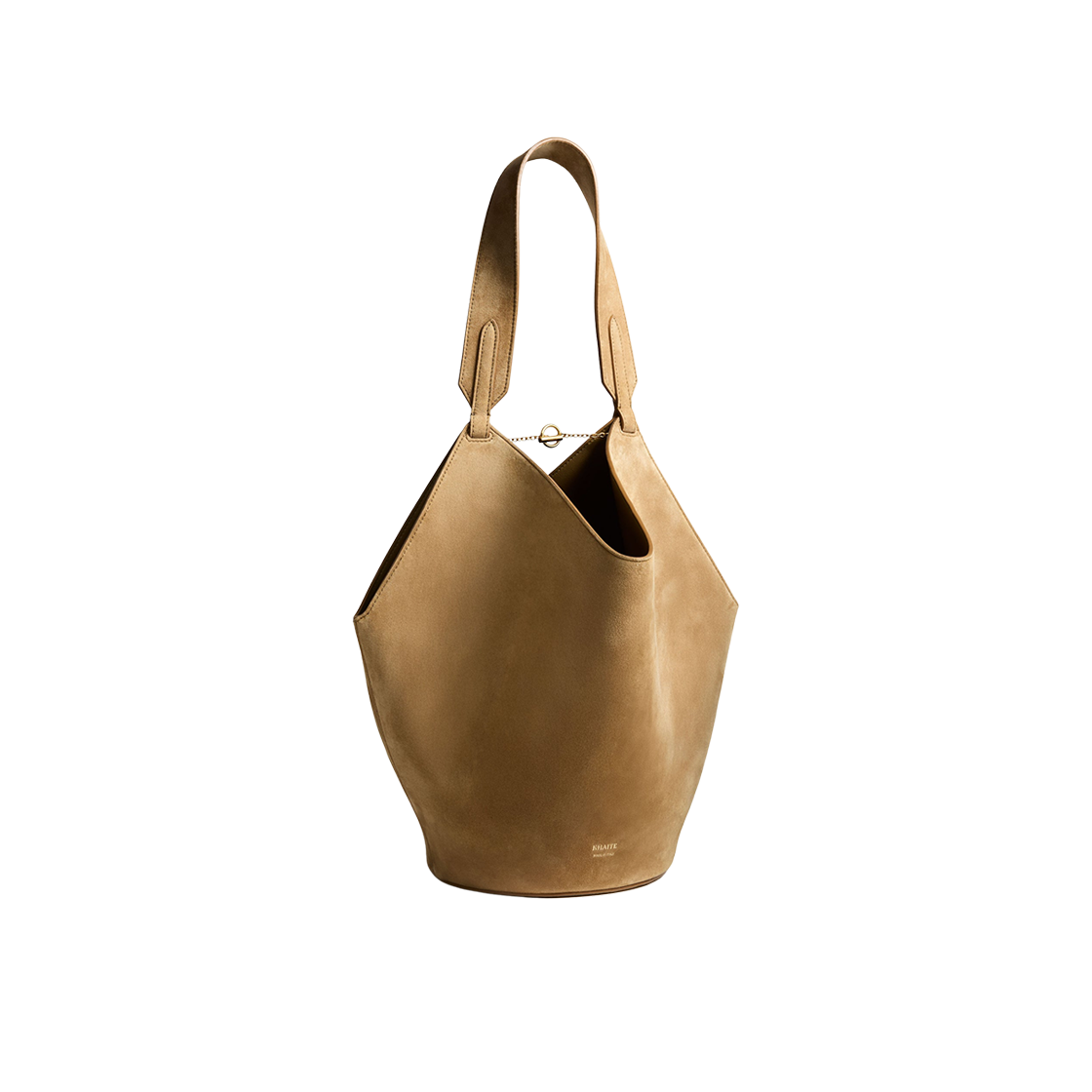 케이트 스몰 로터스 페블 레더 토트백 머드(Khaite Small Lotus Pebbled Leather Tote Bag Mud)