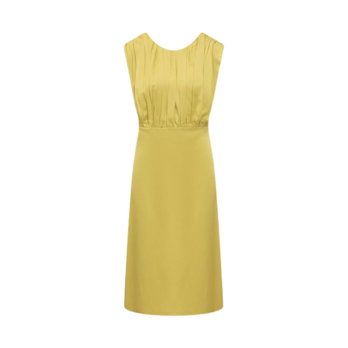J01CT0161-J76018-341 (W) Jil Sander Pleated Dress Green
