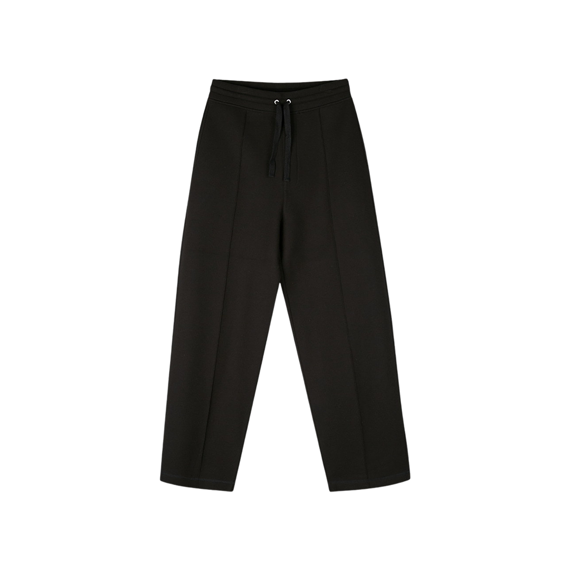 아미 백 포켓 로고 밴딩 팬츠 블랙(AMI Back Pocket Logo Banding Pants Black)