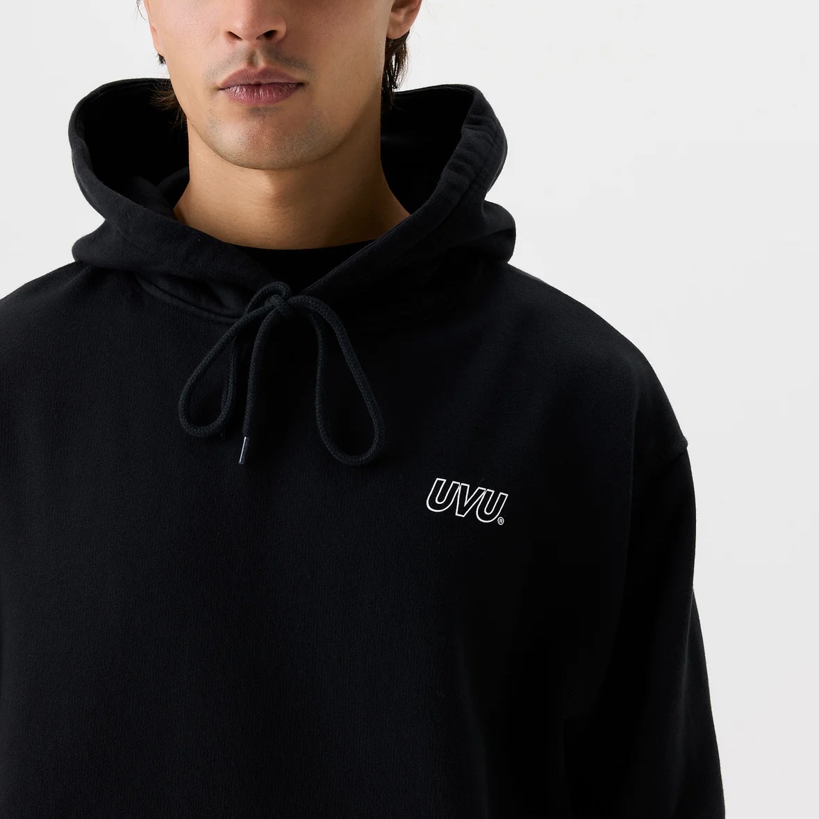 UVU Dolomiti Hoodie Black 착용 스타일 - 3