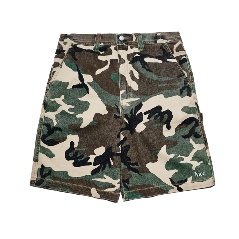 S36173_copy Nice Weather Apparel Signature Bermuda Pants Wood Land Camo