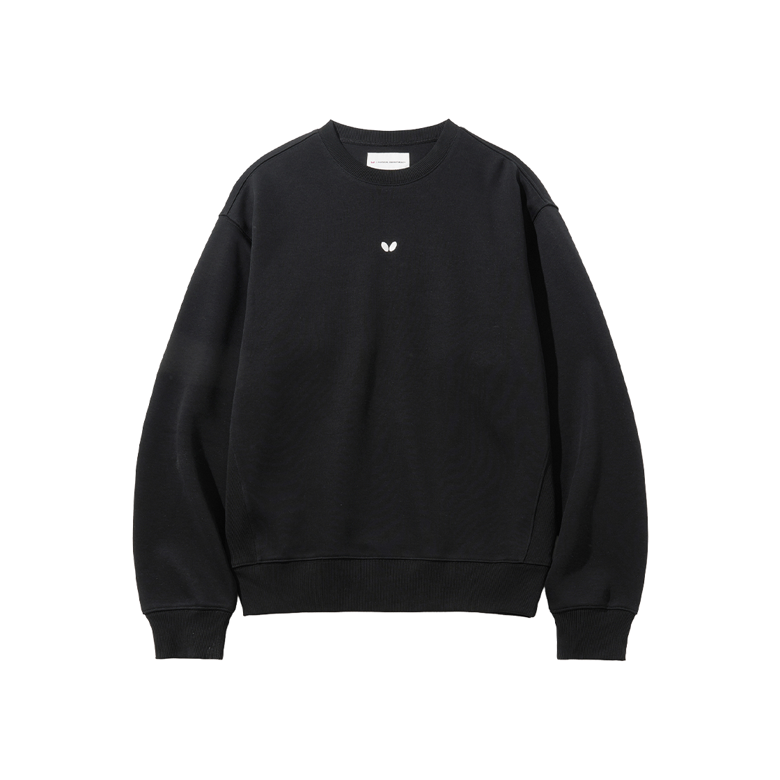 BFF1CR301ABK Butterfly Original Embroidery Logo Sweat Shirt black