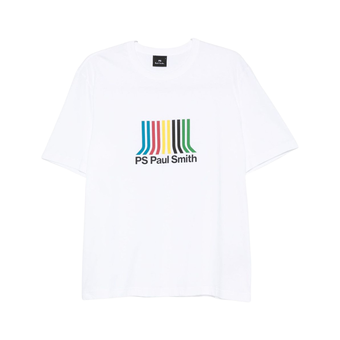 M2R-220X-TP5408-01 Paul Smith PS Stripe Print Cotton T-Shirt White