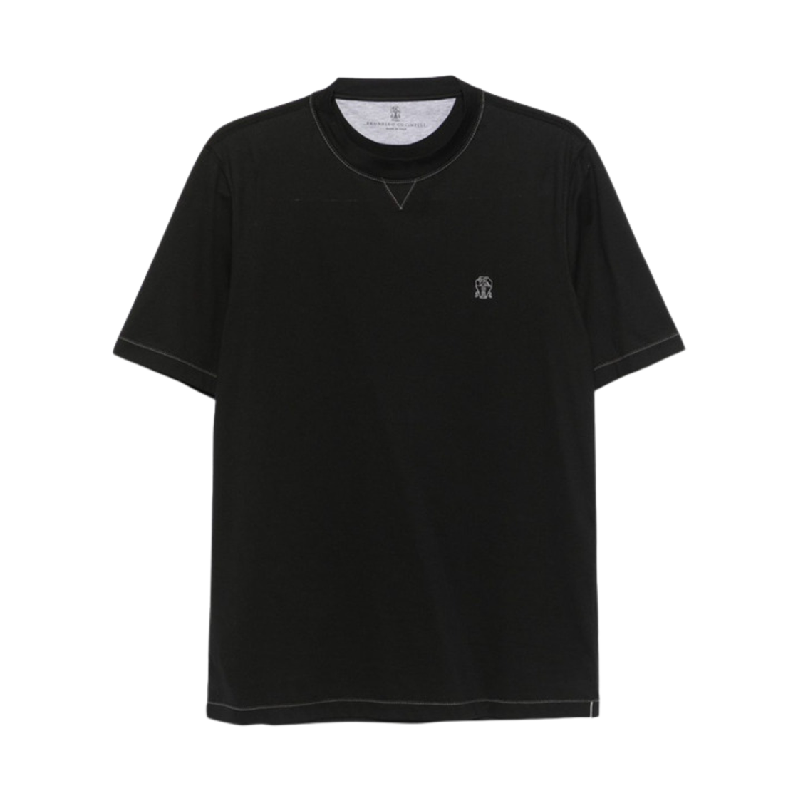 M0B131328G-CG938 Brunello Cucinelli Cotton T-Shirt Black