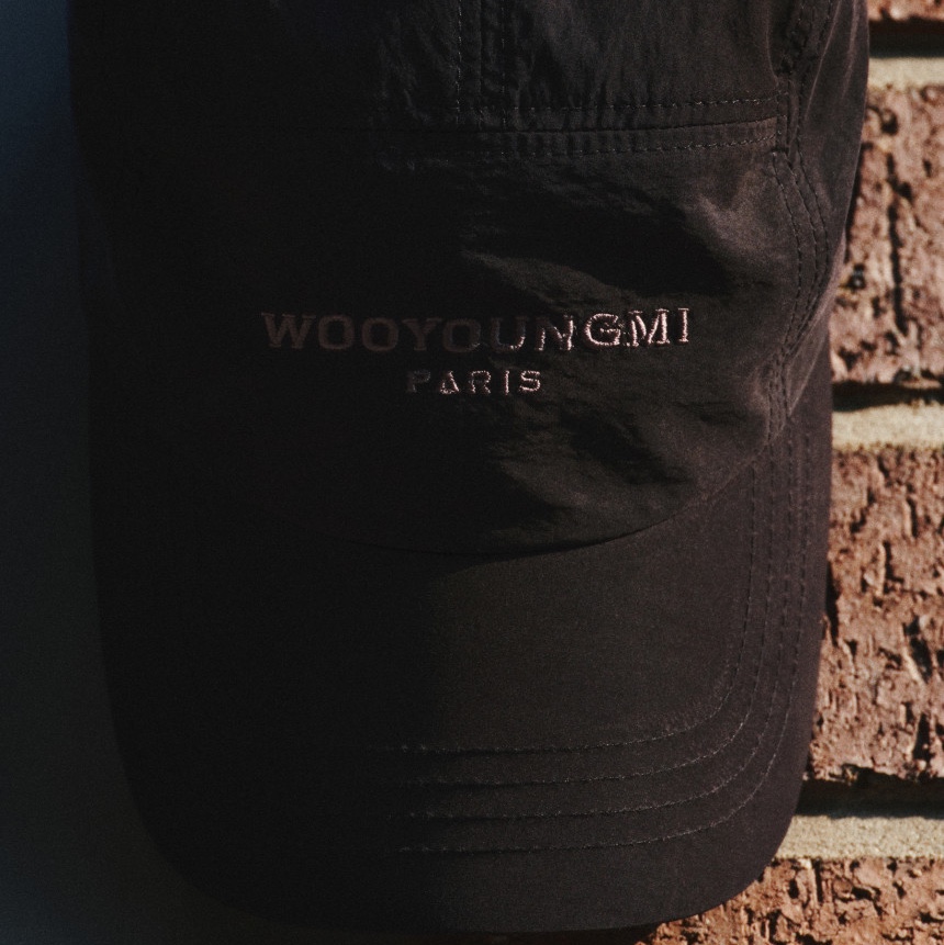Wooyoungmi Logo Camp Cap Black - 25FW 착용 스타일 - 2
