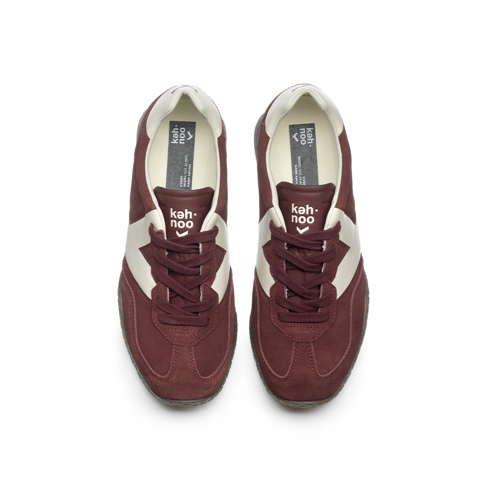 케누 KM 9774 남성 스니커즈-버건디(Keh Noo KM 9774 - Burgundy) - 2