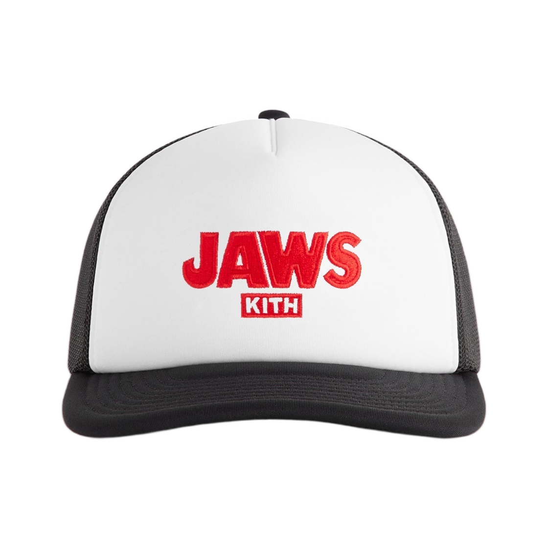 KHM051314-001 Kith x Jaws Ripple Poly Foam Nolan Trucker Hat Black