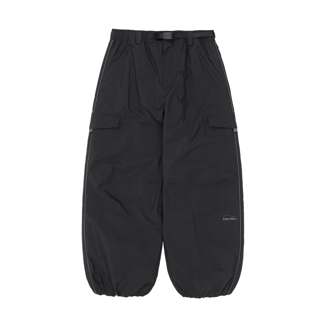 디미토 25 에어 포스 밴디드 팬츠 와이드 핏 레벨 1 미드 블랙(Dimito 25 Air Force Banded Pants Wide Fit Lv.1 Mid Black) - 1