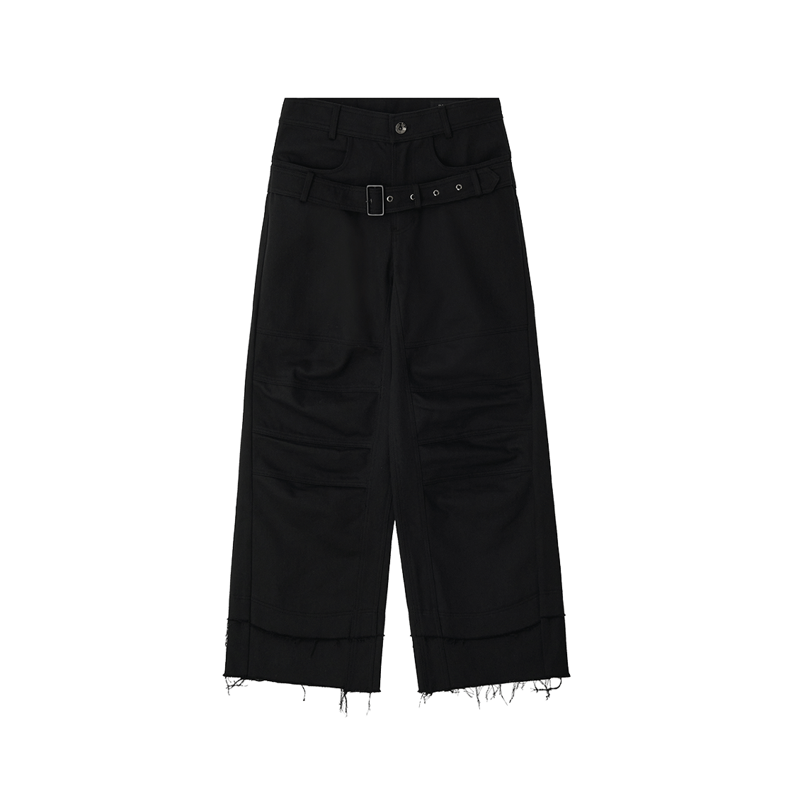 비엘알 스턱드 벨트 위드 로우 덴시티 코튼 앤드 로우 엣지드 팬츠(BLR Stucked Belt with Low Density Cotton and Raw Edged Pants)