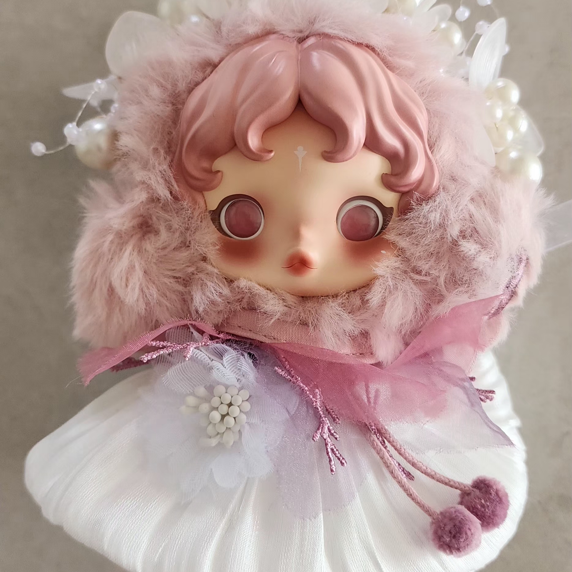 Pop Mart Skullpanda L’Impressionnisme Series Plush Doll Windflower (Opened Case) 착용 스타일 - 1
