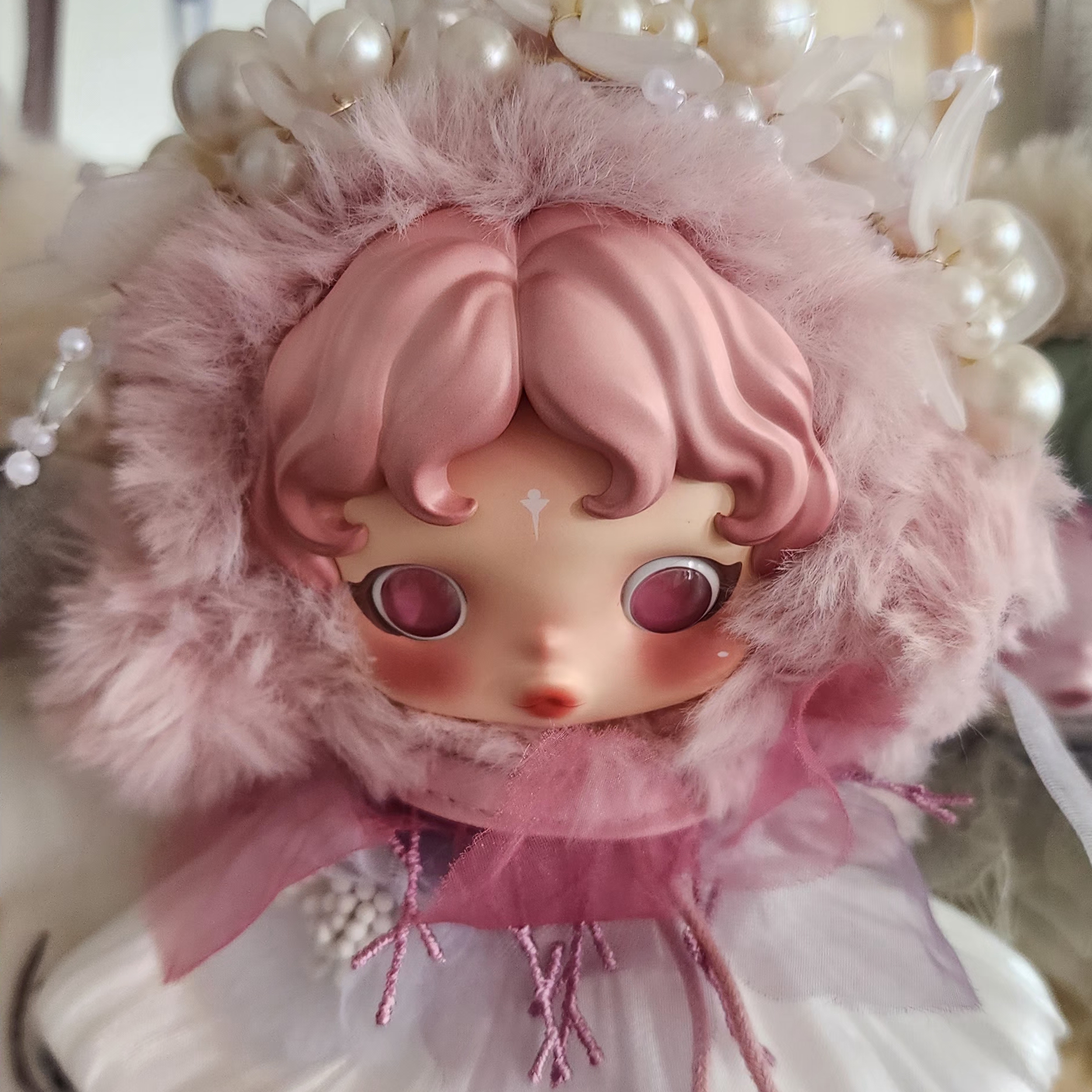 Pop Mart Skullpanda L’Impressionnisme Series Plush Doll Windflower (Opened Case) 착용 스타일 - 2