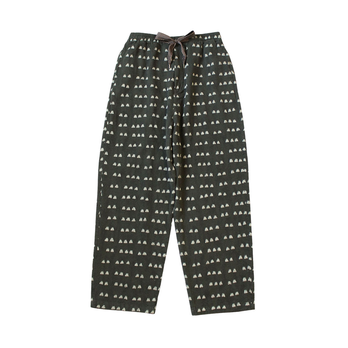 캐피탈 코튼 이지 팬츠 아이리스 프린트 베이지(Kapital Cotton Easy Pants With Iris Print Beige) - 1