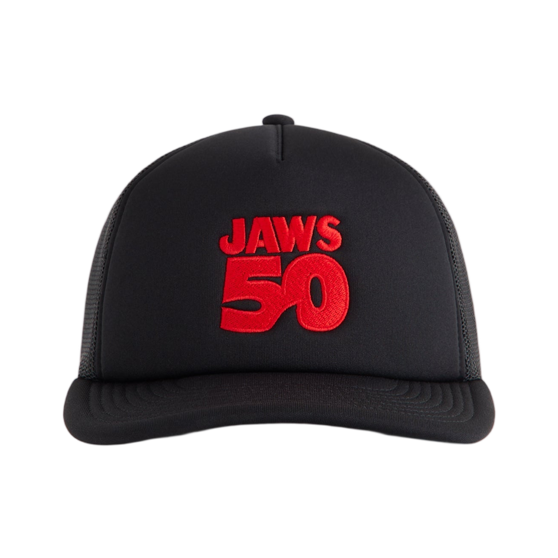 KHM051315-001 Kith x Jaws 50 Poly Foam Nolan Trucker Hat Black