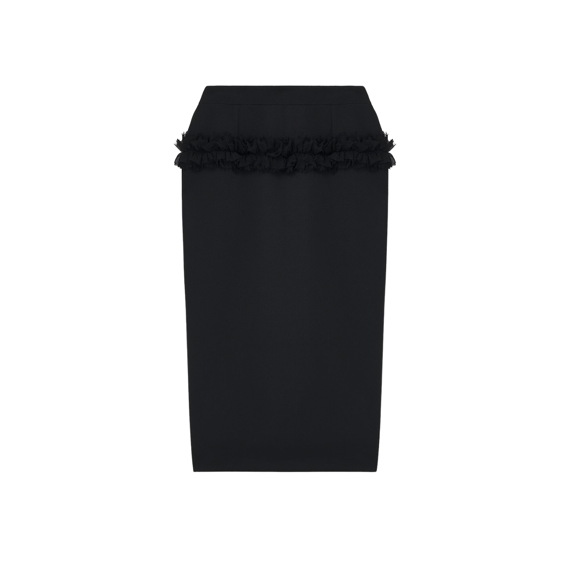 (W) 알렉산더 맥퀸 슬래쉬 버튼 펜슬 스커트 블랙((W) Alexander McQueen Slashed Buttoned Pencil Skirt Black)
