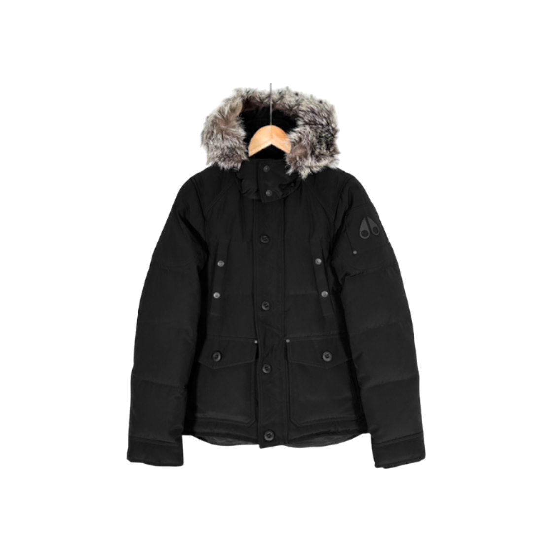 무스너클 남성 알곤퀸 패딩 구스 다운 점퍼 자켓 블랙