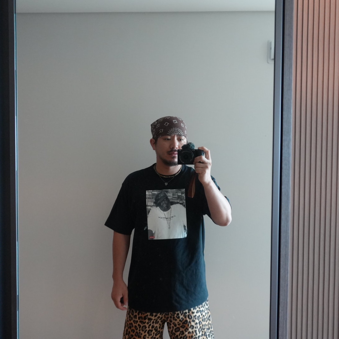 Kapital Combed Burberry Leopard Print Easy Shorts Brown 착용 스타일