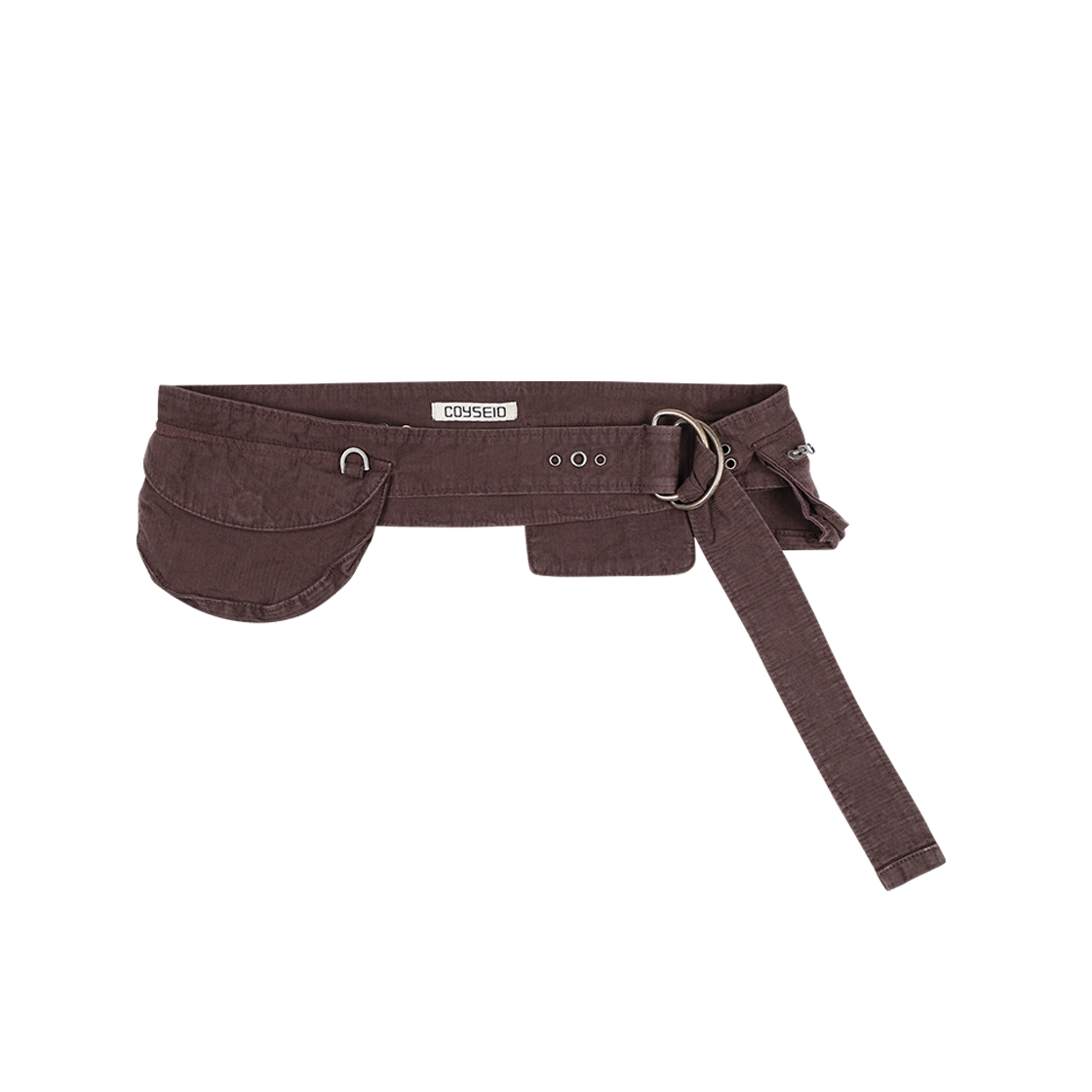 coyseio COTTON BELT BAG BROWN Coyseio Washed Cotton Belt Bag