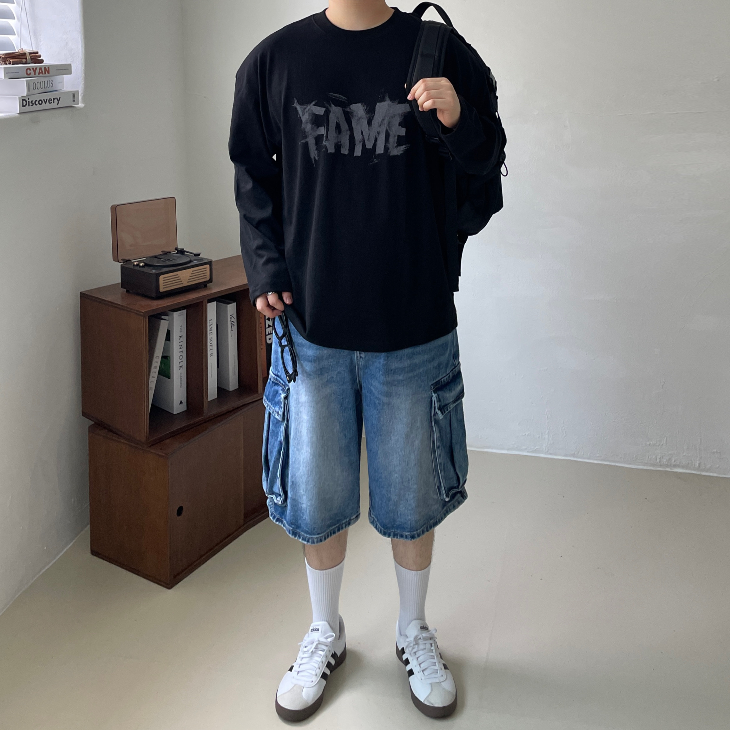 Adidas Samba OG Cloud White 착용 스타일 - 6