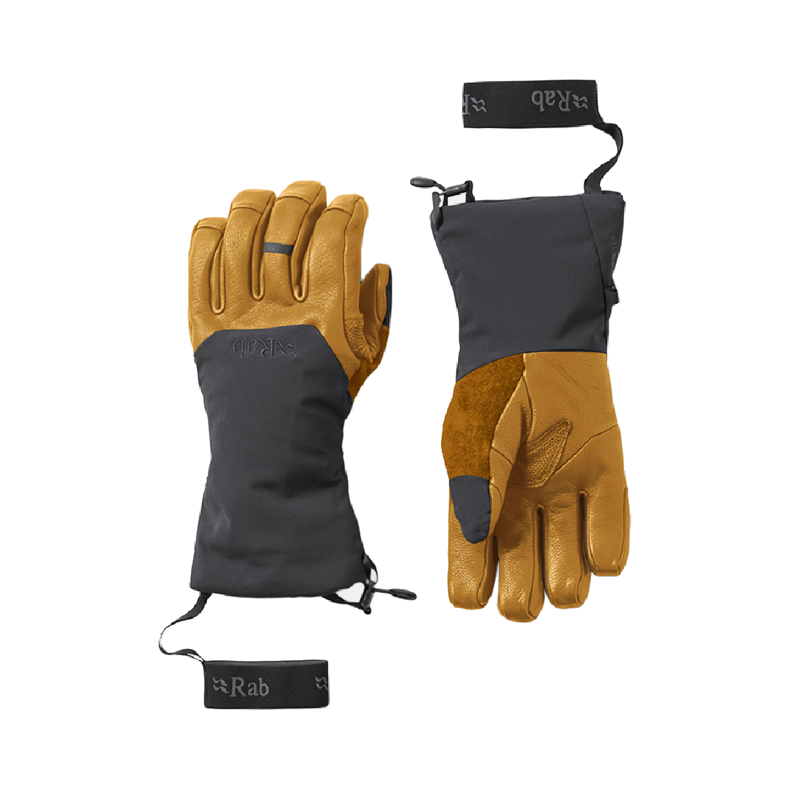 RABQAJ450BTNSML Rab Guide GTX Gauntlets Black Tan