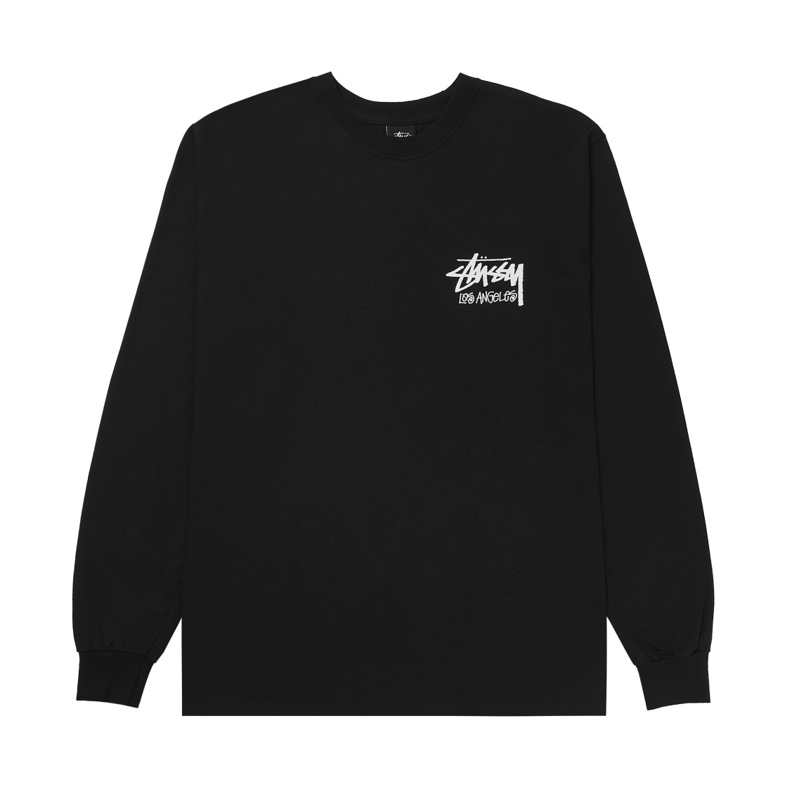 스투시 스탁 로스앤젤레스 롱슬리브 티셔츠 블랙(Stussy Stock Los Angeles LS T-Shirt Black) - 2