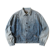 Kapital 12 oz. Denim Santo Domingo Thunderbird Jacket Processed Processing
