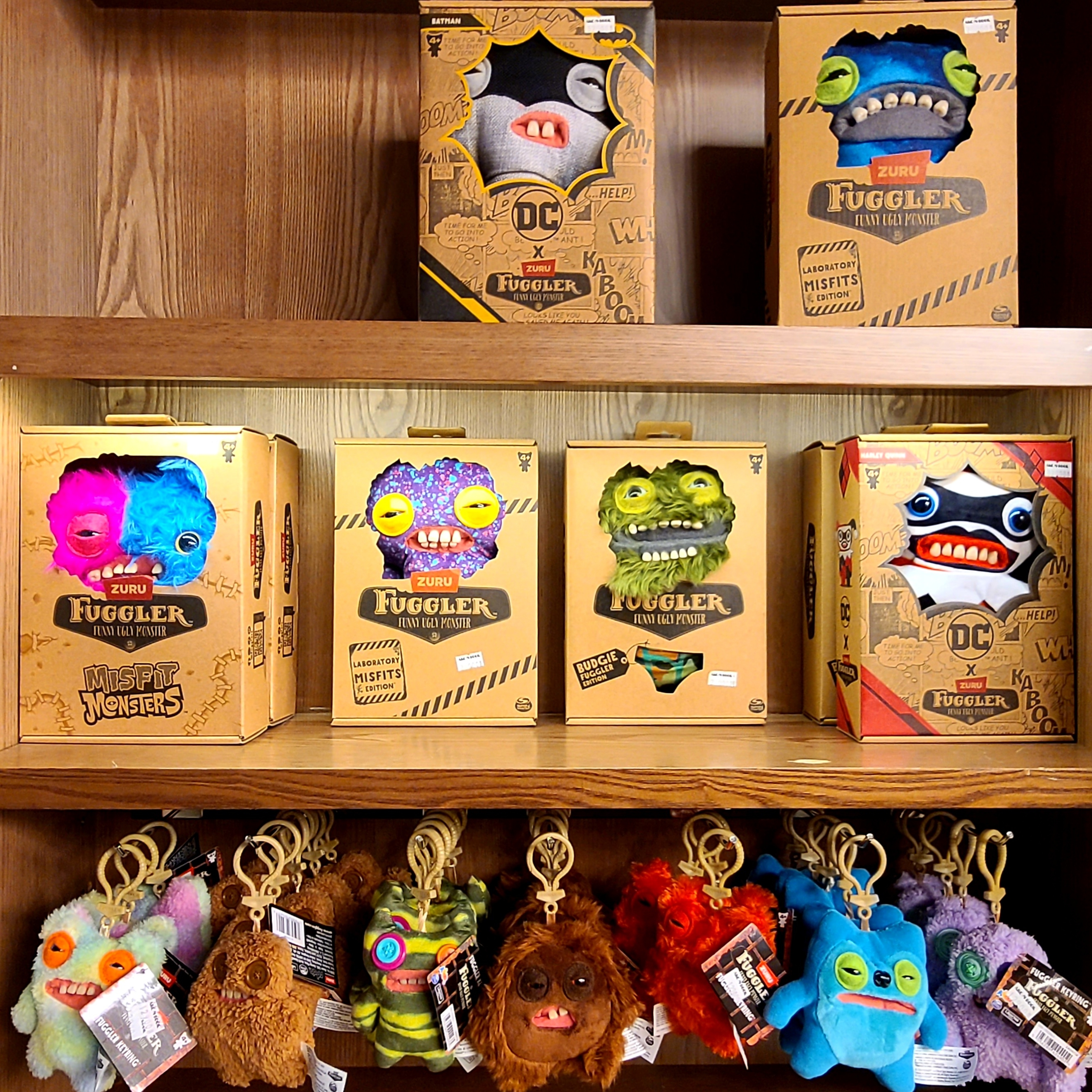 Fuggler Mr. Button and Screech Pink Blue, Fuggler Misfits Squidge Purple 착용 스타일 - 3