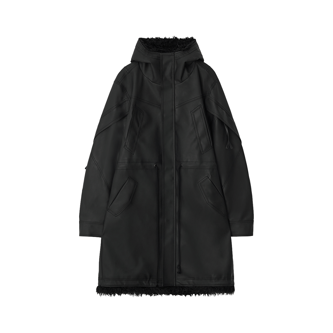 BLRBLUER25FWJK04 BLR Covered Leather with Fur Safari Jacket