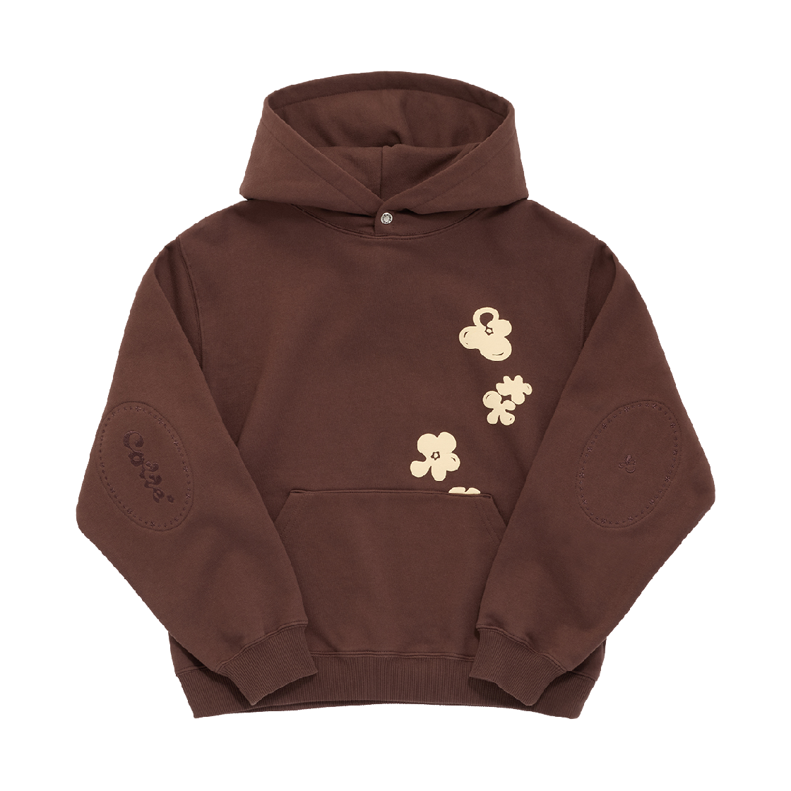 꼬떼 폴링플라워 후디 브라운(COTTE Falling Flower Hoodie Brown)