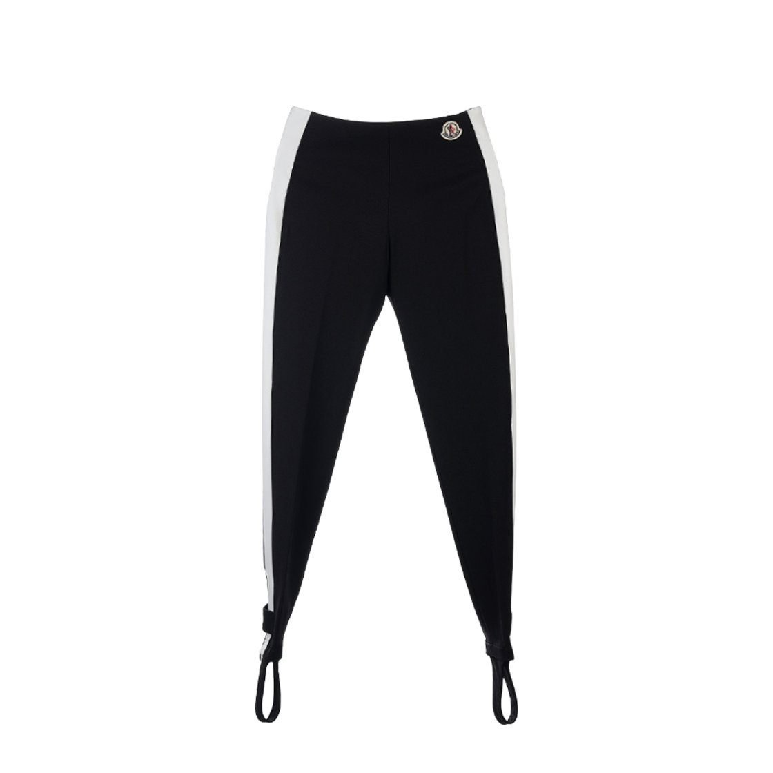(W) 몽클레르 로고 패치 레깅스 팬츠 블랙 - 21FW((W) Moncler Logo Patch Leggings Pants Black - 21FW)