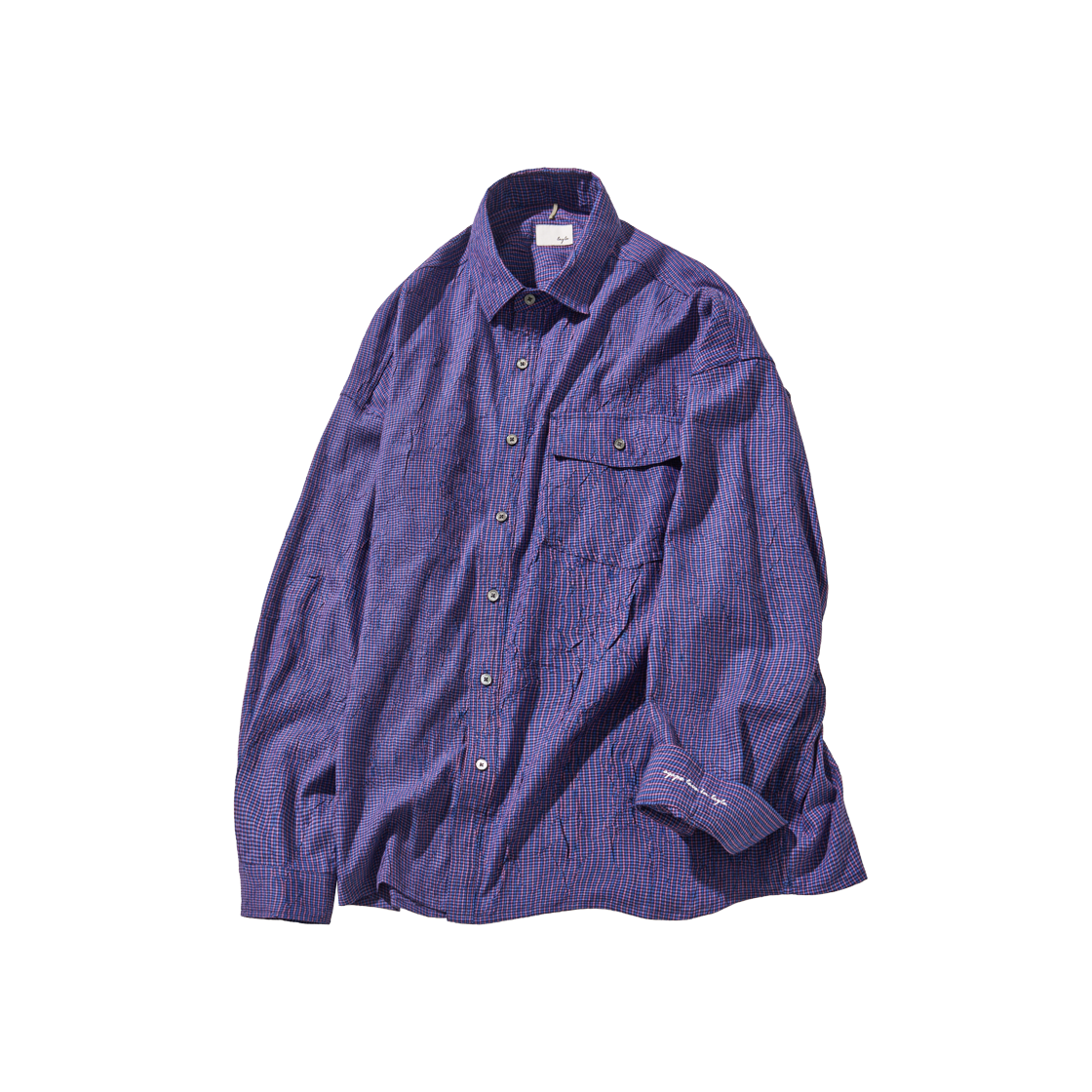 S184AG Diamond Layla Aurora Glow Plaid Check Shirt S184