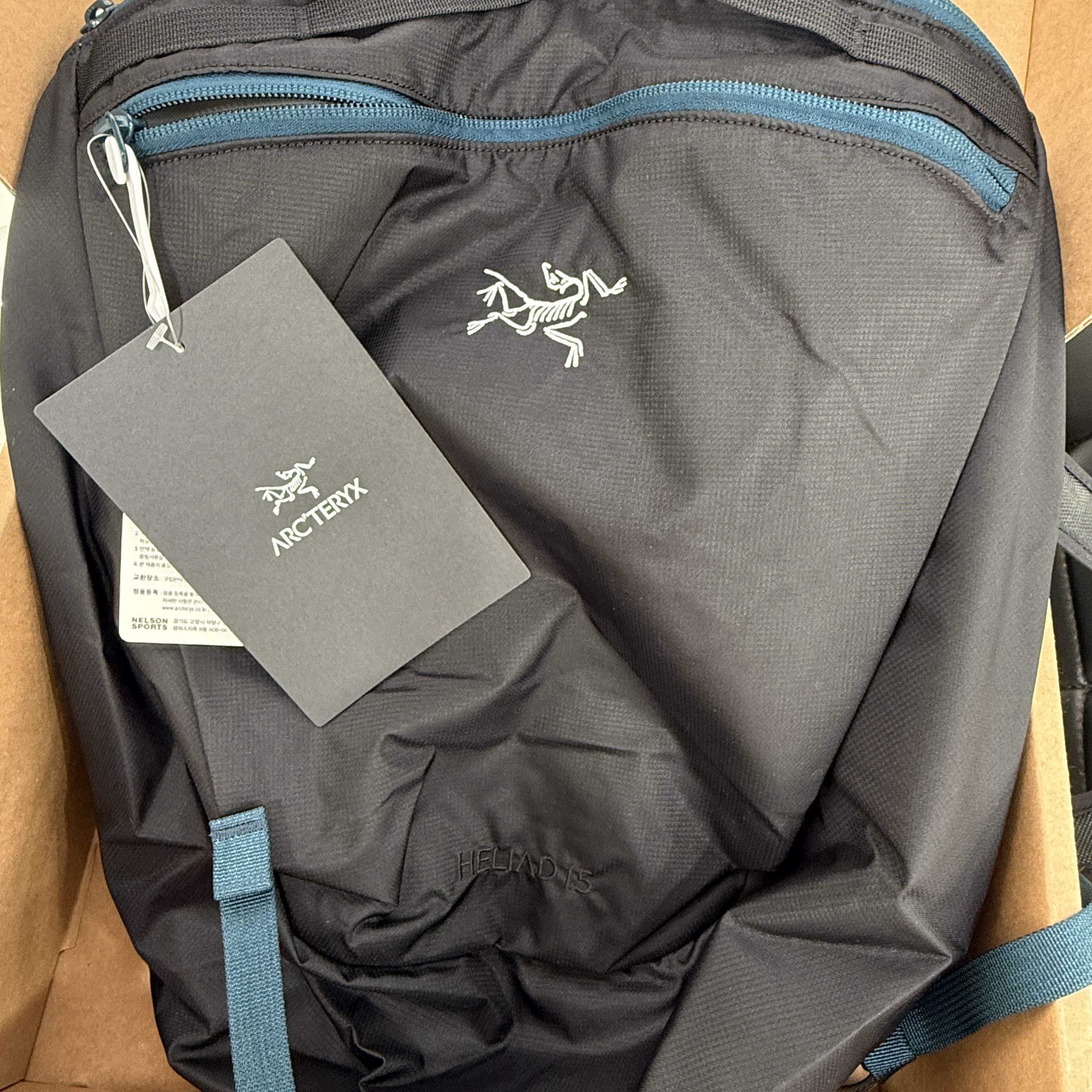 Arc'teryx Heliad 15 Backpack Lodestar 착용 스타일 - 1