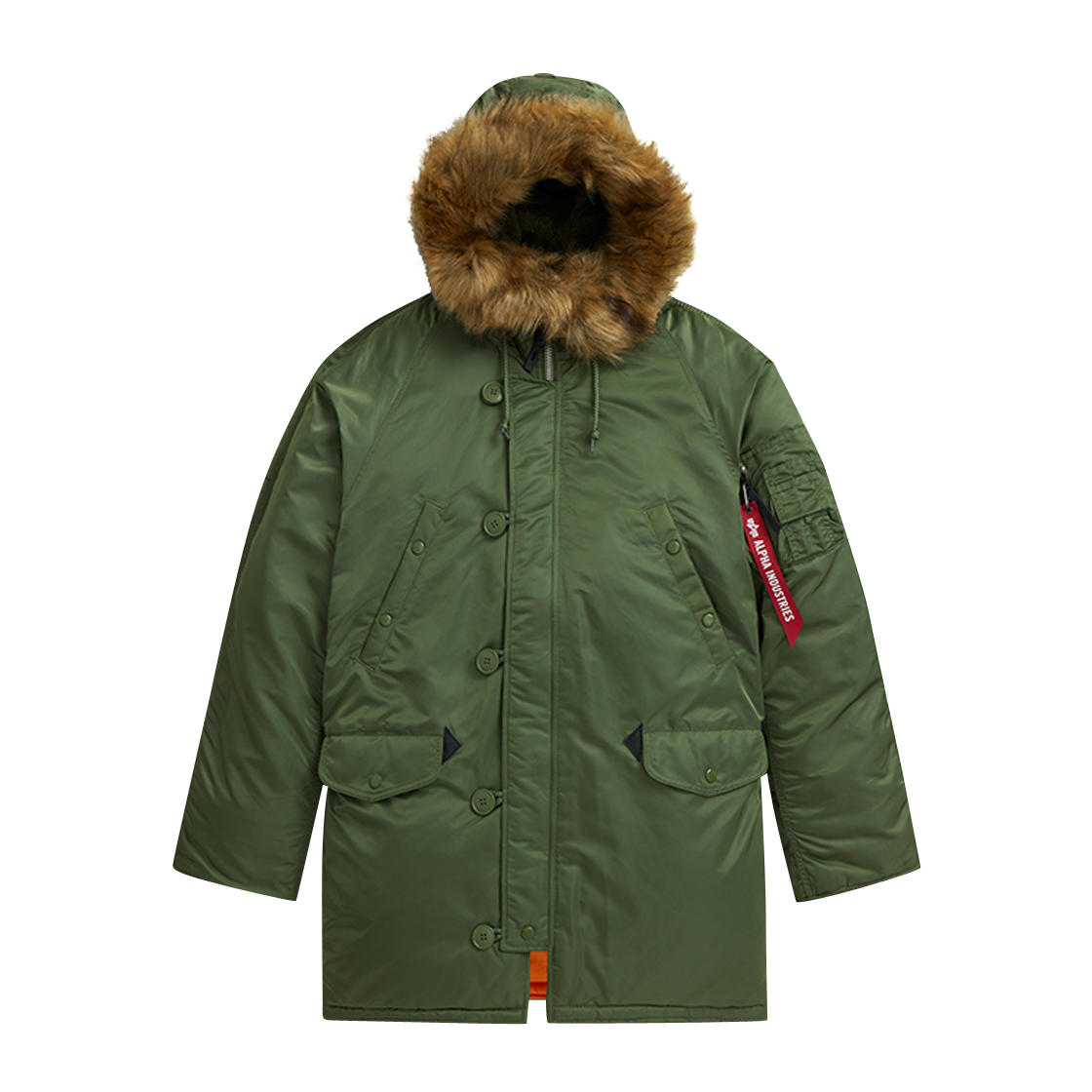 AIMSI0000020SAE ALPHA INDUSTRIES Slim Fit N-3B Sage